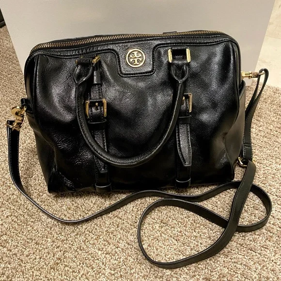 Tory Burch Black Crossbody Tophandle Bag